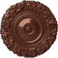Ekena Millwork Marseille Ceiling Medallion (Fits Canopies up to 7 3/8"), Hand-Painted Copper Penny, 21"OD x 2"P CM21MACPS